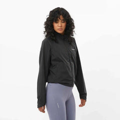 Salomon Shakeout Fly Windbreaker Jacket - DEEP BLACK