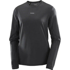 Salomon Shakeout Core Long Sleeve Tee - DEEP BLACK