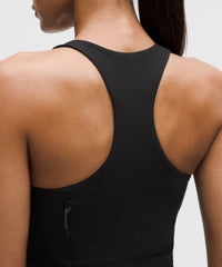 lululemon Swift Speed Cropped Tank Top B/C Cup - BLACK