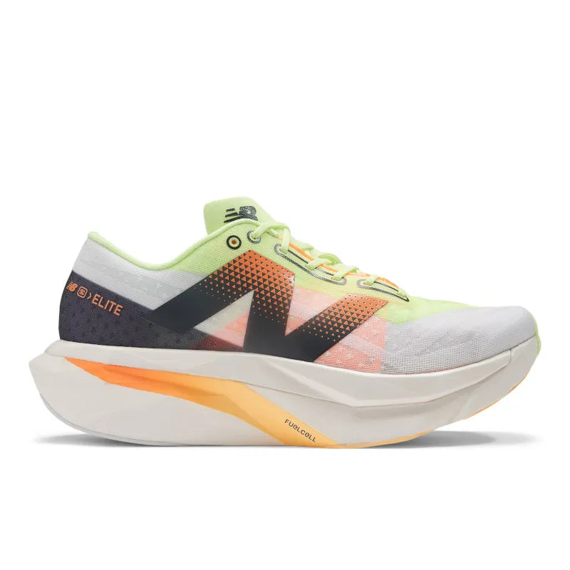 New Balance FuelCell SuperComp Elite v4 - WHITE / BLEACHED LIME GLO