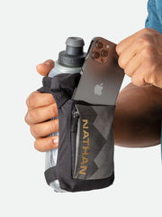 Nathan QuickSqueeze 18oz Insulated Handheld - BLACK / GOLD