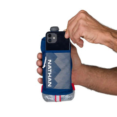 Nathan Quick Squeeze Plus Insulated 18oz - ESTATE BLUE / WHITE