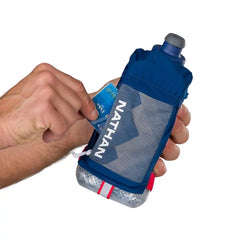 Nathan Quick Squeeze Plus Insulated 18oz - ESTATE BLUE / WHITE
