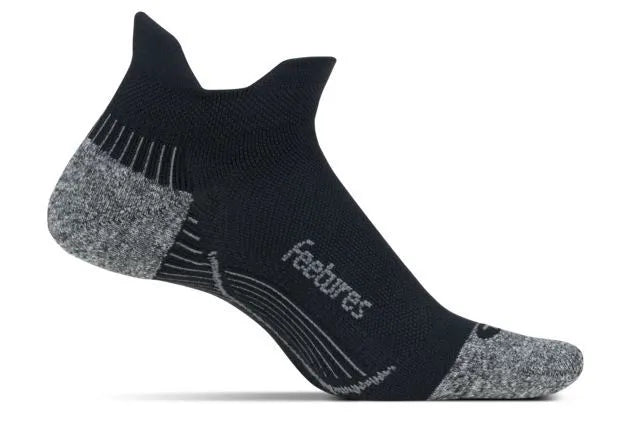Feetures Plantar Fasciitis Relief Light Cushion No Show - BLACK