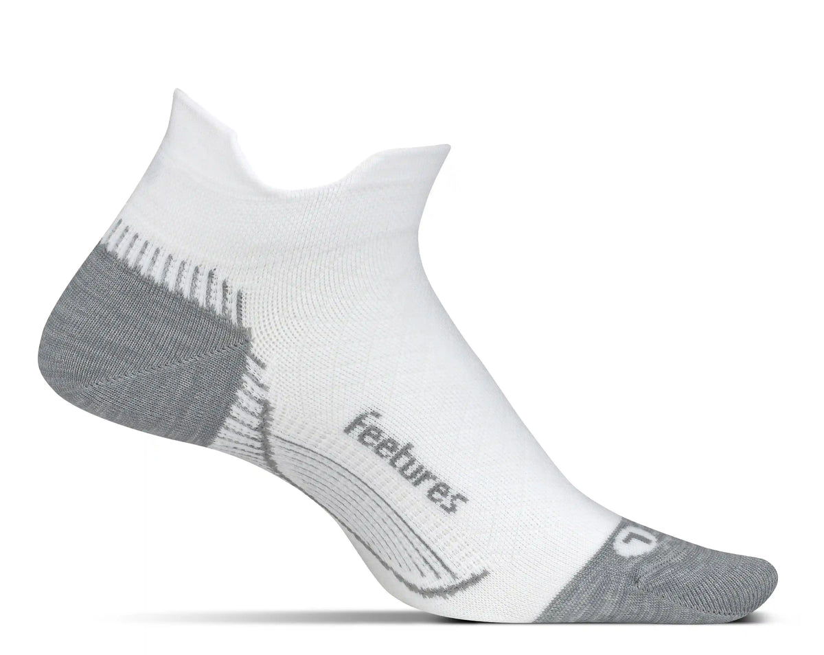Feetures Plantar Fasciitis Relief Ultra Light No Show Tab - WHITE