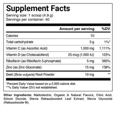 PILLAR Performance Ultra Immune C Powder - 40 serving