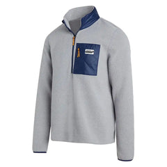 Saucony Rested Sherpa Quarter-Zip - FLEET FEET SUMMER SOULSTICE -- SODALITE HEATHER