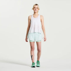 Saucony Elevate Tank Top - WHITE TIE DYE PRINT