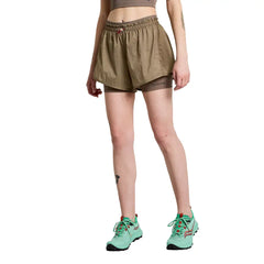 Saucony Elevate 4" 2-in-1 Short - PEWTER