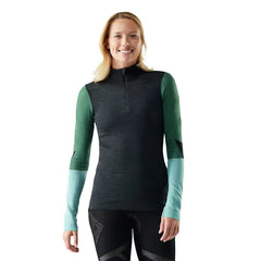Smartwool Intraknit Thermal Merino Baselayer 1/4 Zip - CHARCOAL