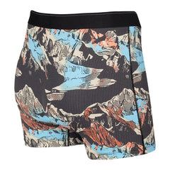 SAXX Quest Boxer Brief Fly - BLACK / MOUNTAINSCAPE