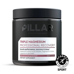 PILLAR Performance Triple Magnesium Professional Recovery Powder - 40 serving - LEMON LIME