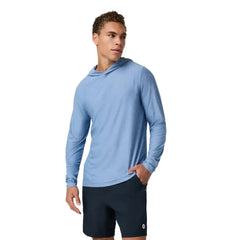 Vuori Strato Tech Hoodie - ISLE BLUE HEATHER