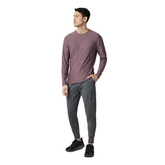 Vuori Long Sleeve Strato Tech Tee - ELDERBERRY HEATHER