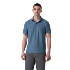 Vuori Strato Tech Polo - HARBOR GREY HEATHER