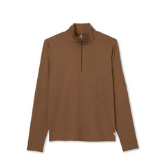 Vuori Ease Performance Half Zip 2.0 - PECAN HEATHER