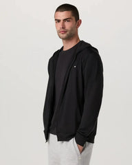 Vuori Ponto Full Zip Hoodie - BLACK HEATHER