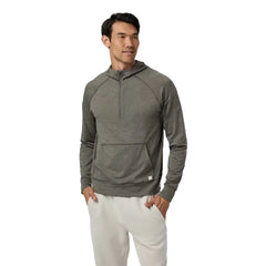 Vuori Ponto Performance 1/2 Zip Hoodie - WARM GREY HEATHER
