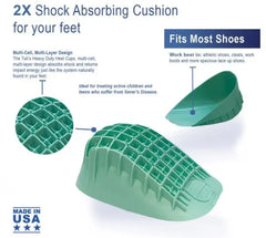Medi-Dyne Tuli's® Heavy Duty Heel Cups - GREEN