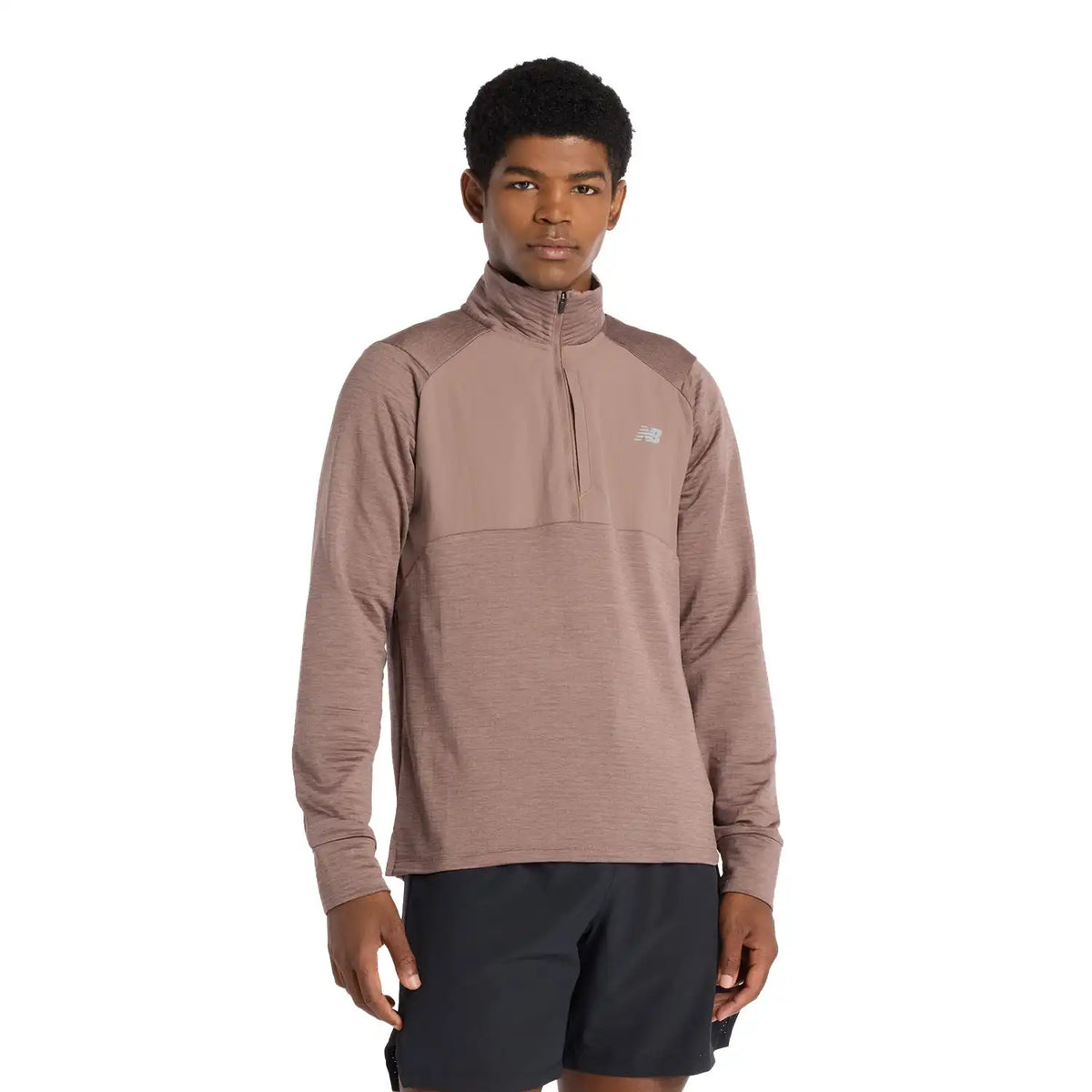 New Balance Athletics Heat Grid Half Zip - GREEN