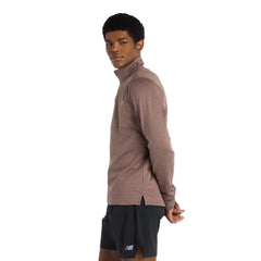 New Balance Athletics Heat Grid Half Zip - GREEN