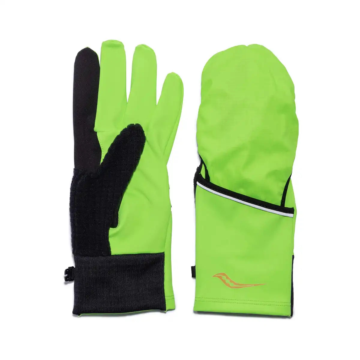 Saucony Fortify Vizi Convertible Glove - VIZI SLIME