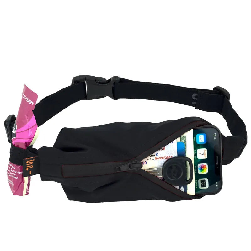 SPIbelt Performance Belt - BLACK / BLACK ZIPPER