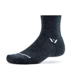 Swiftwick Pursuit Four Socks Merino Wool - HEATHER GREY
